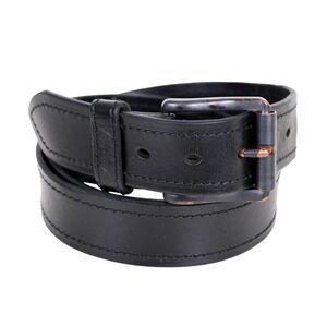 Dickies SADDLE BLACK GENUINE LEATHER 1.5"Wd CASUAL DRESS MEN'S BELT Sz 42 (P16